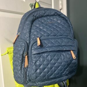 Mx Wallace pocket backpack in blue jeans